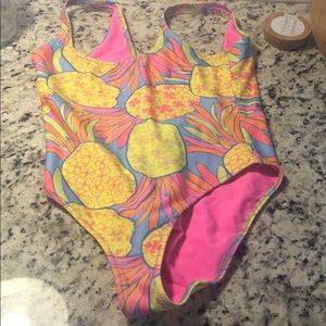 Chubbies neon pineapple one piece!